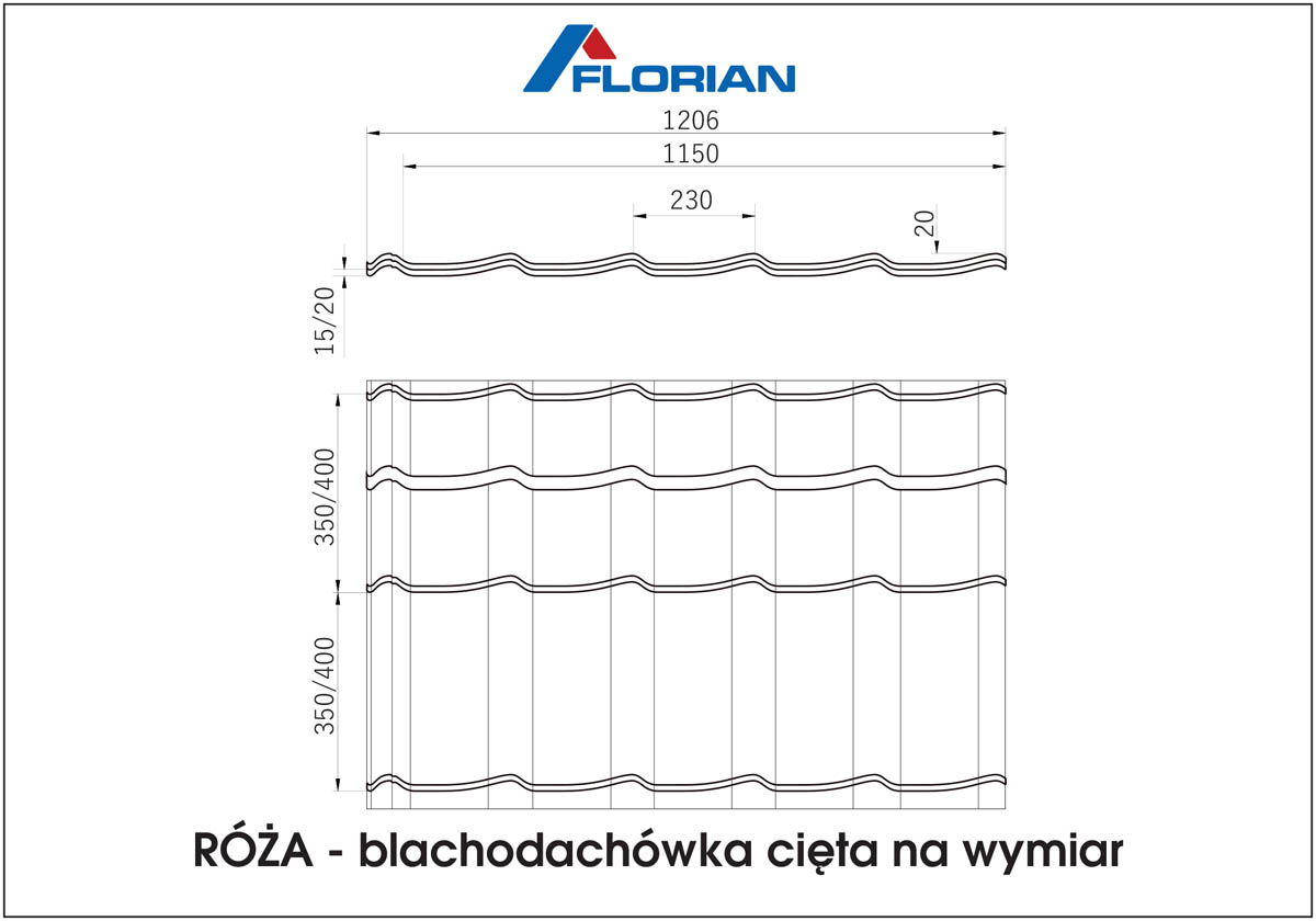 Blachodachówka Róża Blachodachówki Florian Centrum