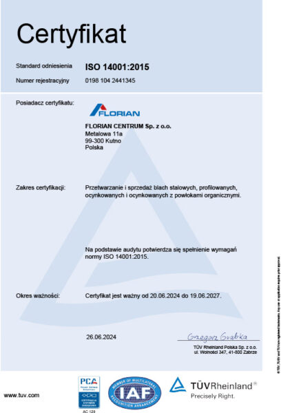 Certificates