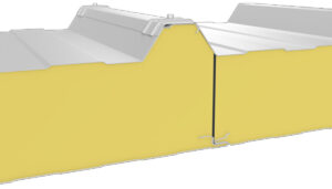 Roof sandwich panels with polyurethane foam core
