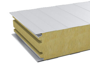WALL sandwich panels with mineral wool core