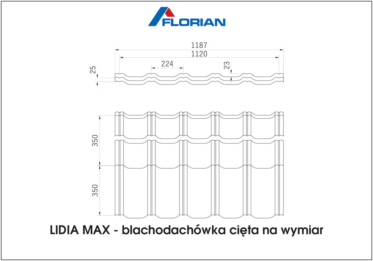 Lidia Max sheet metal roofing Metal roof tiles Florian Centrum