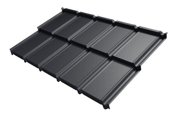 Nel modular metal roofing tile Blachodachówka modułowa płaska Florian Centrum