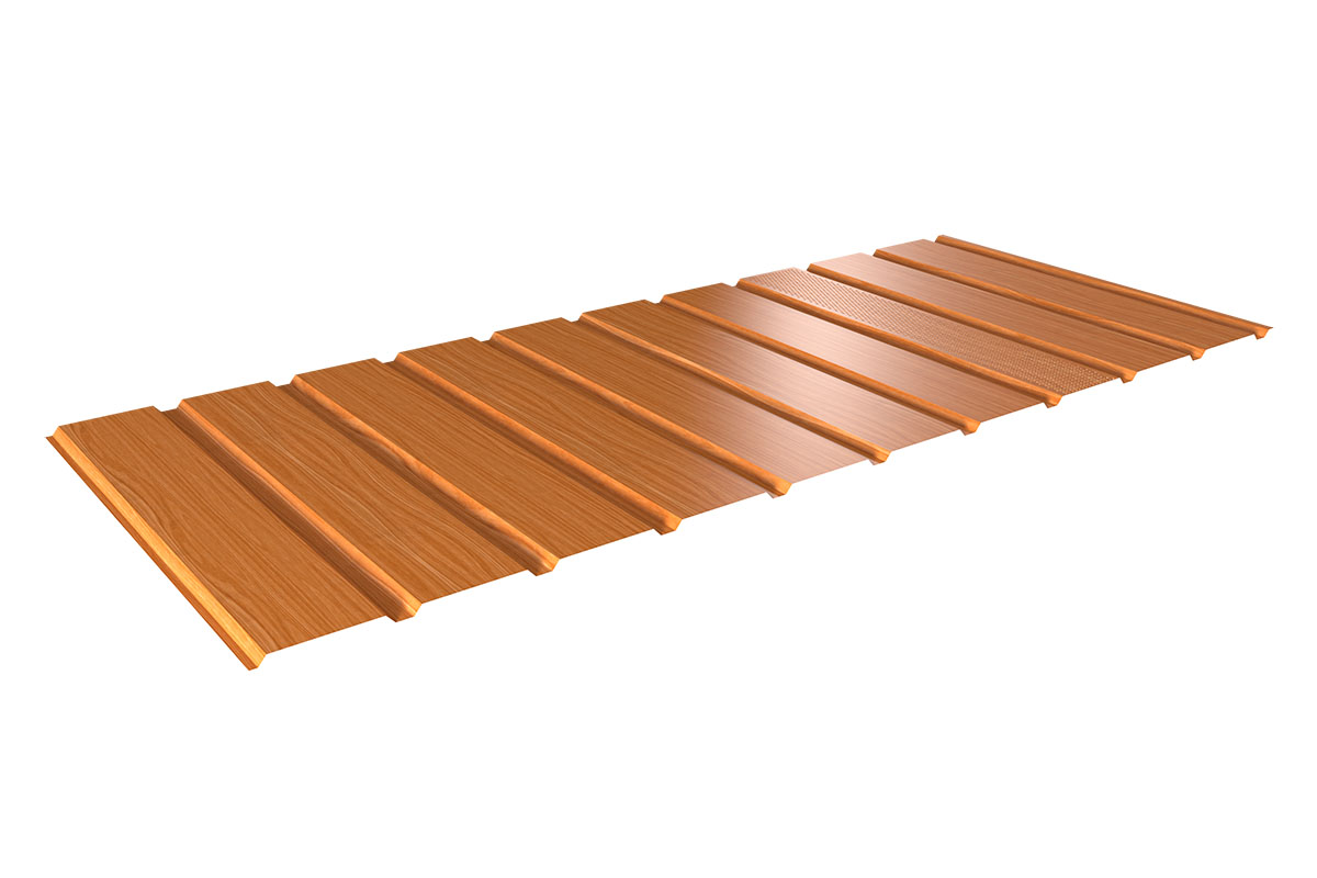TP 7P soffit with perforation Soffit Florian Centrum