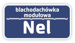 Nel modular metal roofing tile Blachodachówka modułowa płaska Florian Centrum