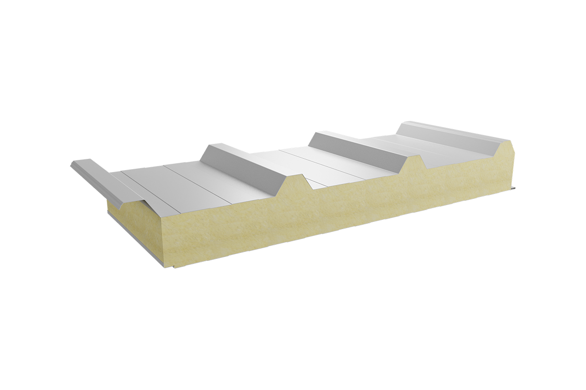Roof sandwich panels with mineral wool core Sandwich panels Florian Centrum